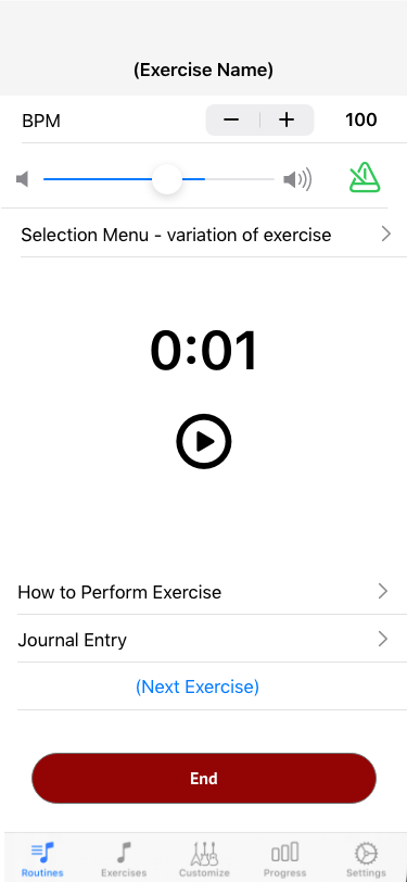 exercise entry